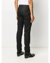 schwarze Jeans mit Destroyed-Effekten von Philipp Plein