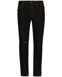 schwarze Jeans mit Destroyed-Effekten von Dolce & Gabbana