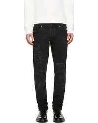 schwarze Jeans mit Destroyed-Effekten von Dolce & Gabbana