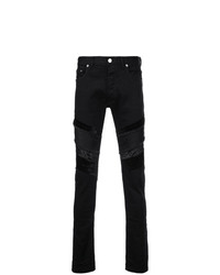 schwarze Jeans mit Destroyed-Effekten von Fagassent