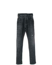 schwarze Jeans mit Destroyed-Effekten von Golden Goose Deluxe Brand