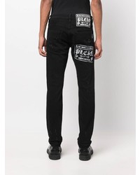 schwarze Jeans mit Destroyed-Effekten von Philipp Plein