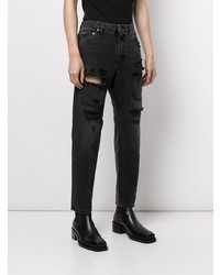 schwarze Jeans mit Destroyed-Effekten von Dolce & Gabbana