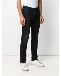 schwarze Jeans mit Destroyed-Effekten von Philipp Plein