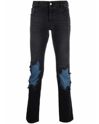 schwarze Jeans mit Destroyed-Effekten von Just Cavalli