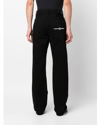 schwarze Jeans mit Destroyed-Effekten von Amiri