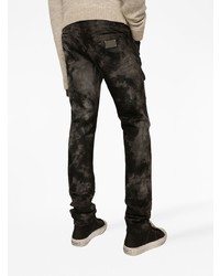 schwarze Jeans mit Destroyed-Effekten von Dolce & Gabbana