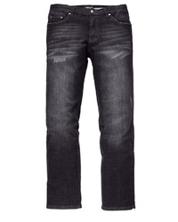 schwarze Jeans mit Destroyed-Effekten von MEN PLUS BY HAPPY SIZE