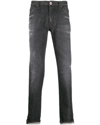 schwarze Jeans mit Destroyed-Effekten von Pt05