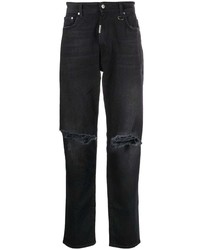 schwarze Jeans mit Destroyed-Effekten von Represent