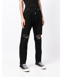 schwarze Jeans mit Destroyed-Effekten von Represent