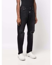 schwarze Jeans mit Destroyed-Effekten von Represent