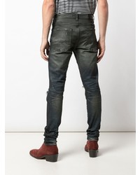 schwarze Jeans mit Destroyed-Effekten von Amiri