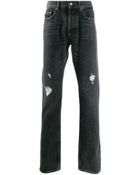 schwarze Jeans mit Destroyed-Effekten von Sandro Paris