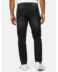 schwarze Jeans mit Destroyed-Effekten von Tazzio
