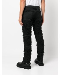 schwarze Jeans mit Destroyed-Effekten von 1017 Alyx 9Sm