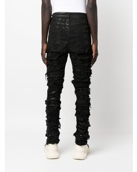 schwarze Jeans mit Destroyed-Effekten von Rick Owens DRKSHDW