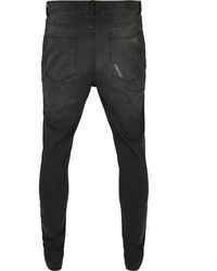schwarze Jeans mit Destroyed-Effekten von Urban Classics