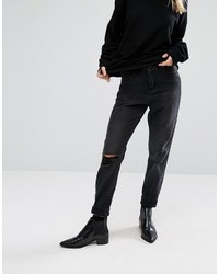 schwarze Jeans mit Destroyed-Effekten von Vero Moda