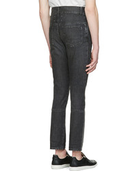 schwarze Jeans mit Flicken von Maison Margiela