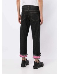 schwarze Jeans mit Flicken von Facetasm