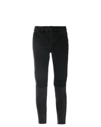 schwarze Jeans mit Flicken von Helmut Lang