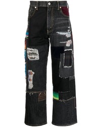 schwarze Jeans mit Flicken von Junya Watanabe MAN