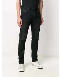 schwarze Jeans mit Flicken von Diesel
