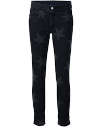 schwarze Jeans mit Sternenmuster von Stella McCartney