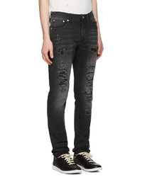 schwarze Jeans von Alexander McQueen