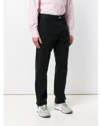 schwarze Jeans von Raf Simons