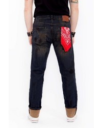 schwarze Jeans von KINGKEROSIN