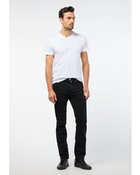 schwarze Jeans von Pierre Cardin