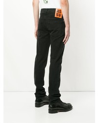 schwarze Jeans von Raf Simons