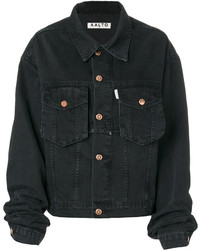 schwarze Jeansjacke von Aalto