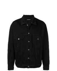 schwarze Jeansjacke von Balenciaga