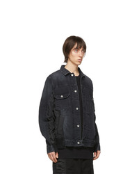 schwarze Jeansjacke von Sacai