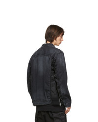 schwarze Jeansjacke von Sacai