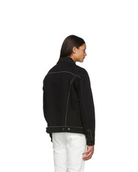 schwarze Jeansjacke von Fendi