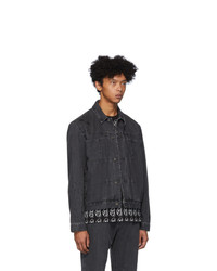 schwarze Jeansjacke von McQ Alexander McQueen