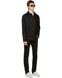 schwarze Jeansjacke von Naked & Famous Denim