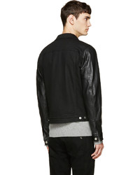 schwarze Jeansjacke von Belstaff