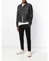 schwarze Jeansjacke von Diesel