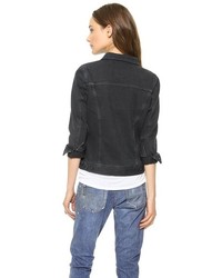 schwarze Jeansjacke von AG Adriano Goldschmied