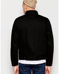 schwarze Jeansjacke von Weekday