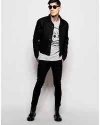 schwarze Jeansjacke von Cheap Monday