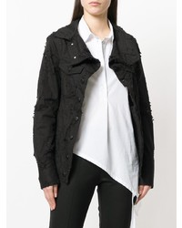 schwarze Jeansjacke von Ann Demeulemeester