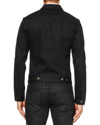 schwarze Jeansjacke von Saint Laurent