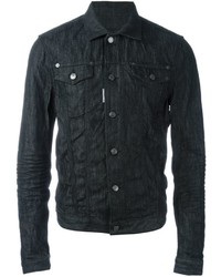 schwarze Jeansjacke von DSQUARED2