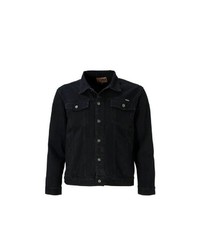 schwarze Jeansjacke von Duke Clothing